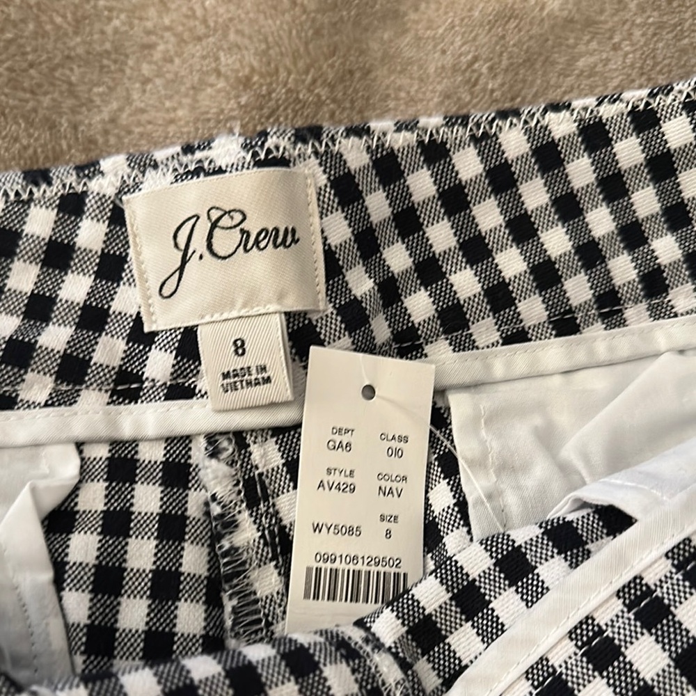Brand new j crew checkered shorts - Picture 2 of 6